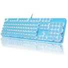 Teclado mecânico para jogos YSCP Typewriter Style RGB 104 teclas