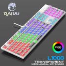 Teclado Mecânico Raiku L100 com Iluminação RGB, Switches de Alta Precisão e Design Ergonômico Full Size
