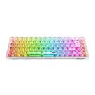 Teclado Mecanico Redragon Castor Pro, 65%, Switch Crystal, Bluetooth, Transparente,K631CT-RGB-PRO
