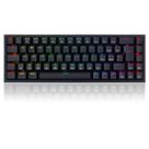 Teclado Mecânico Redragon Castor RGB Switch Azul USB 66% ABNT2 Preto - K631-RGB