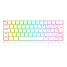 Teclado Mecânico Redragon Draconic Pro - ABNT2 - 60% - Switch Azul - RGB - Branco - K530W-RGB-PRO