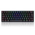Teclado Mecânico Redragon Draconic RGB Sem Fio 60% Switch Marrom Preto - K530RGB