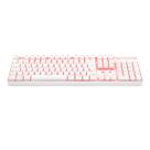 Teclado Mecânico Redragon Mitra Branco Switch Azul K551W