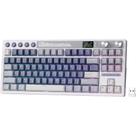 Teclado Mecanico Royal Kludge RKM87 75% Sem Fio Switch Cream