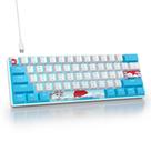Teclado Mecânico SbocKeeb 60% RGB com Fio e Switch Vermelho