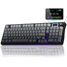 Teclado mecânico sem fio AULA S98 Pro com tela e botão