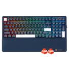 Teclado Mecânico Sem Fio Hexgears E4Pro RGB Hot-Swap com Descanso de Pulso Teclado Mecânico Sem Fio Hexgears E4Pro RGB Hot-Swap com Descanso de Pulso