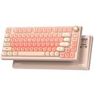 Teclado Mecânico Sem Fio Keyporia WK75 75% Rosa RGB Hot-Swap Teclado Mecânico Sem Fio Keyporia WK75 75% Rosa RGB Hot-Swap