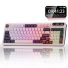 Teclado mecânico sem fio KZZI Z98 Creamy com tela inteligente Teclado mecânico sem fio KZZI Z98 Creamy com tela inteligente