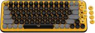 Teclado Mecânico Sem Fio Logitech POP Keys - Amarelo Blast