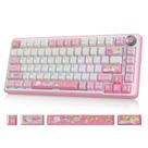 Teclado Mecânico Sem Fio My Little Pony RGB de 81 Teclas