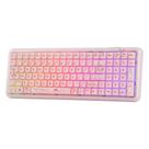 Teclado Mecânico Sem Fio RGB Membrana MechLands X100 PRO Rosa Teclado Mecânico Sem Fio RGB Membrana MechLands X100 PRO Rosa