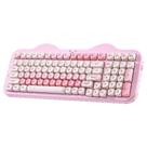 Teclado Mecânico Sem Fio YUNZII C98 RGB Rosa Linear