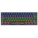 Teclado Mecânico T-Dagger Arena Pro Sem Fio Rainbow 60% Switch Marrom Preto - T-TGK321PRO-BR PT