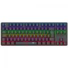 Teclado Mecânico T-dagger Bora Rainbow Switch Brown Preto T-Tgk313-Br Pt