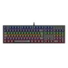 Teclado Mecânico T-Dagger Rebel Rainbow Switch Marrom USB Preto - T-TGK328-BR