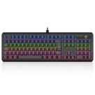 Teclado mecanico usb gamer axis rainbow dust-proof brown t-dagger t-tgk329-br preto