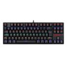Teclado mecanico usb gamer daksa rainbow switch blue redragon k576r-1 preto