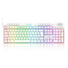 Teclado mecanico usb gamer horus rgb switch brown redragon k619w-rgb branco