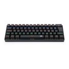 Teclado mecanico usb gamer lakshmi rainbow switch black redragon k606r preto