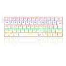 Teclado mecanico usb gamer lakshmi rainbow switch blue redragon k606w-r branco