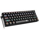 Teclado mecanico usb gamer lakshmi rainbow switch outemu brown redragon k606r preto