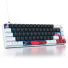 Teclado mecânico Ussixchare 60% Interruptor vermelho com fio de 68 teclas Teclado mecânico Ussixchare 60% Interruptor vermelho com fio de 68 teclas