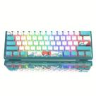 Teclado mecânico Womier WK61 RGB com fio 60% com teclas