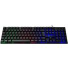 Teclado Membrana Gamer Kalkan Hati, Rainbow, USB, ABNT2, Preto - KLK00012