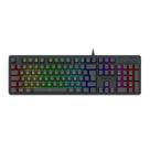 Teclado Membrana Gamer Redragon Netherbane RGB K521-RGB Preto