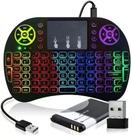 Teclado Mini Keyboard Air Mouse Touch Tv sem fio Smart -