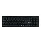 Teclado Monocron Com Fio Mn8236 107 Teclas Preto 1.5 Metros Teclado Monocron Com Fio Mn8236 107 Teclas Preto 1.5 Metros