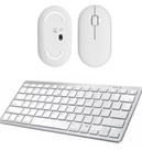 Teclado, Mouse Bluetooth Branco Para Notebook