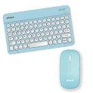 Teclado Mouse Bluetooth Slim Compatível Samsung Tablet Azul