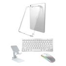 Teclado + Mouse Bluetooth + Suporte+ Capa Tpu Para tablet 9