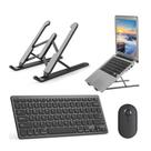 Teclado, Mouse Bluetooth, Suporte Preto para Notebook Asus