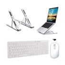 Teclado, Mouse E Suporte Branco P Notebook tablet Ideapad