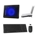 Teclado, Mouse E Suporte Cooler Para Notebook Gigabyte Preto