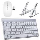 Teclado Mouse Slim e Suporte Branco para Notebook MSI