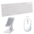 Teclado, Mouse, Suporte - iPad 2020 8a Geração 10.2" Branco