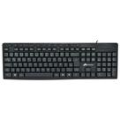 Teclado Multimídia com Fio MN8260 Preto 1,5M Monocron