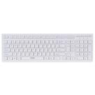 Teclado Multimídia com Fio OEX Flat 104 Teclas Branco
