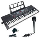 Teclado Musical 61 Teclas 255 Ritmos E Timbres Com Display Led Bivolt Tc161 MK Spring