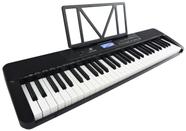 Teclado Musical Arranjador Meike 61 Teclas MK-2902 MIDI - Sensitive - USB - Visor Lcd + Fonte Bivolt + Suporte Partitura