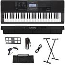 Teclado Musical Casio CT-X800 USB 61 teclas + Suporte + Capa + Pedal + Cabo