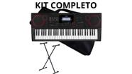 Teclado Musical Casio CTX 3000 61 teclas preto Capa,Suporte X Teclado Musical Casio CTX 3000 61 teclas preto Capa,Suporte X