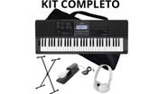 Teclado Musical Casio CTX 800 61 teclas preto Capa Suporte X Pedal Sustain Teclado Musical Casio CTX 800 61 teclas preto Capa Suporte X Pedal Sustain