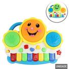 Teclado musical com bateria e som akt4518