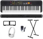 Teclado Musical Yamaha PSR-F52 61 teclas + Suporte + Fone Branco