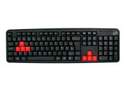 Teclado Newlink Usb Level Preto/vermelho TC308 - New link